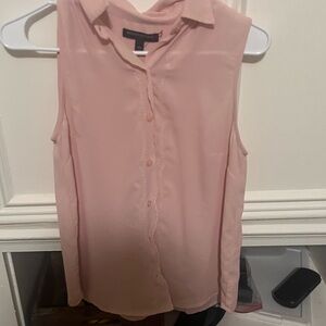 Banana Republic Pink Sleeveless Blouse